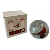 Cardinal Glass LED Globe - 6" Round