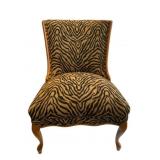 Zebra Print Chair - 35 x 27 x 30