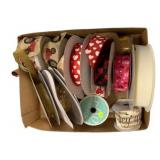 Box Lot of Assorted Ribbons