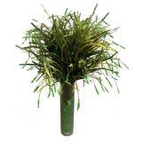 Faux Flowers in Glass Vase - 33 x 23 x 23