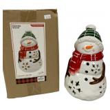 Cozy Snowman Ceramic LED in Box - 6 x 6 x 10