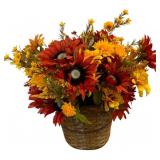 Fall Floral Arrangement in Basket - 20 x 22 x 24