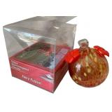 Fiery Fusion Glass Hummingbird Feeder - 5 x 4