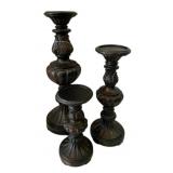 3 Candleholders - 16" Tall