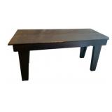 Black Painted Bench - 23.5 x 48 x 18.5