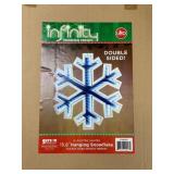 15.6" Hanging Snowflake Double Sided w/ box