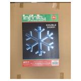 24" Hanging Snowflake double sided w/ box