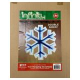 15.6" Hanging Snowflake Double Sided w/ box
