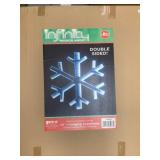 24" Hanging Snowflake double sided w/ box
