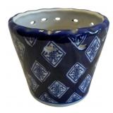 Blue & White Planter - 5 x 5.25