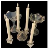 Assorted Candlestick Holders - 5 x 4.5 x 4.5