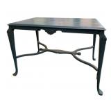 Blue Wood Table - 30 x 25 x 42