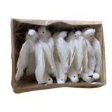 Box Lot of White Doves - 9 total