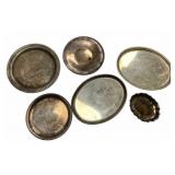 Assorted Silverplate trays