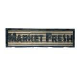 Market Fresh Metal Sign - 36 x 9.5