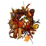 Decorative Fall Wreath - 20 x 16