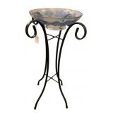 Bird Bath & Stand - 13 x 13 x 28