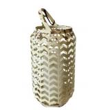 Metal Candleholder Decor w/ Candle - 10.5 x 6.5