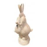 Wood Dancing Bunny Statue - 17 x 11