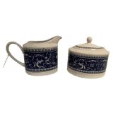 Blue & White Creamer & Sugar Set - 4 x 5
