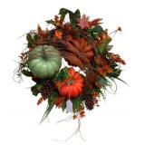 Fall Pumpkin Wreath - 22 x 22
