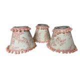 3 Small Lampshades - 4.5 x 5.5