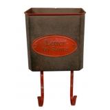Letters to Santa Metal Mailbox Holder w/ Hooks