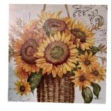 Sunflower Canvas Painting - Signed - 24 x 24