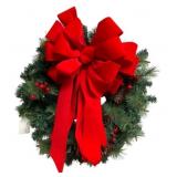 Handcrafted Christmas Lighted Wreath - 20 x 20