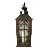 Decorative Lantern w/ Candle - 29 x 10 x 10