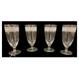 4 Anna Griffin Glass Stemware by Lenox