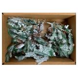 Assorted Artificial Flocked Pine Sprays