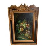 Ornate Framed Art, signed - 51 x 35