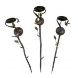 3 Metal Bird Sconces - 31 x 7 x 5.5