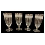 4 Anna Griffin Glass Stemware by Lenox