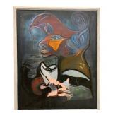Double Sided Abstract Art - 54 x 43