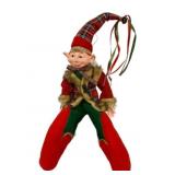 Collectible Holiday Posable Elf Doll - 26" Tall
