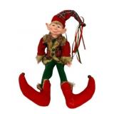 Collectible Holiday Posable Elf Doll - 26" Tall