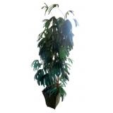 Faux Tree in Metal Planter - 36 x 40 x 84