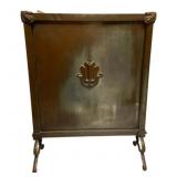 Art Nouveau Style Copper Fireplace Screen