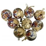10 Vintage Christmas Ball Ornaments