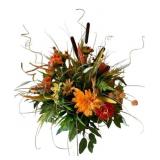 Handcrafted Fall Faux Flower Arrangement - 24 x 24