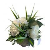 Faux Arrangement in Planter - 12 x 12