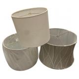 3 Lamp Shades 10 x 14 is largest