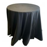 Round Table w/ Black Tablecloth - 30 x 30