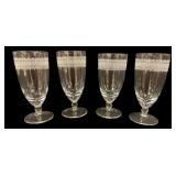 4 Anna Griffin Glass Stemware by Lenox