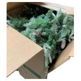 7.5" Frosted Artificial Christmas Tree - w/ lights