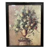 Framed Floral Artwork - 25 x 32