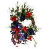 Patriotic Grapevine Wreath - 23 x 35