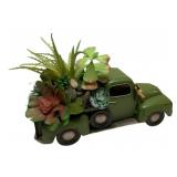 Decorative Truck with Faux Succulents